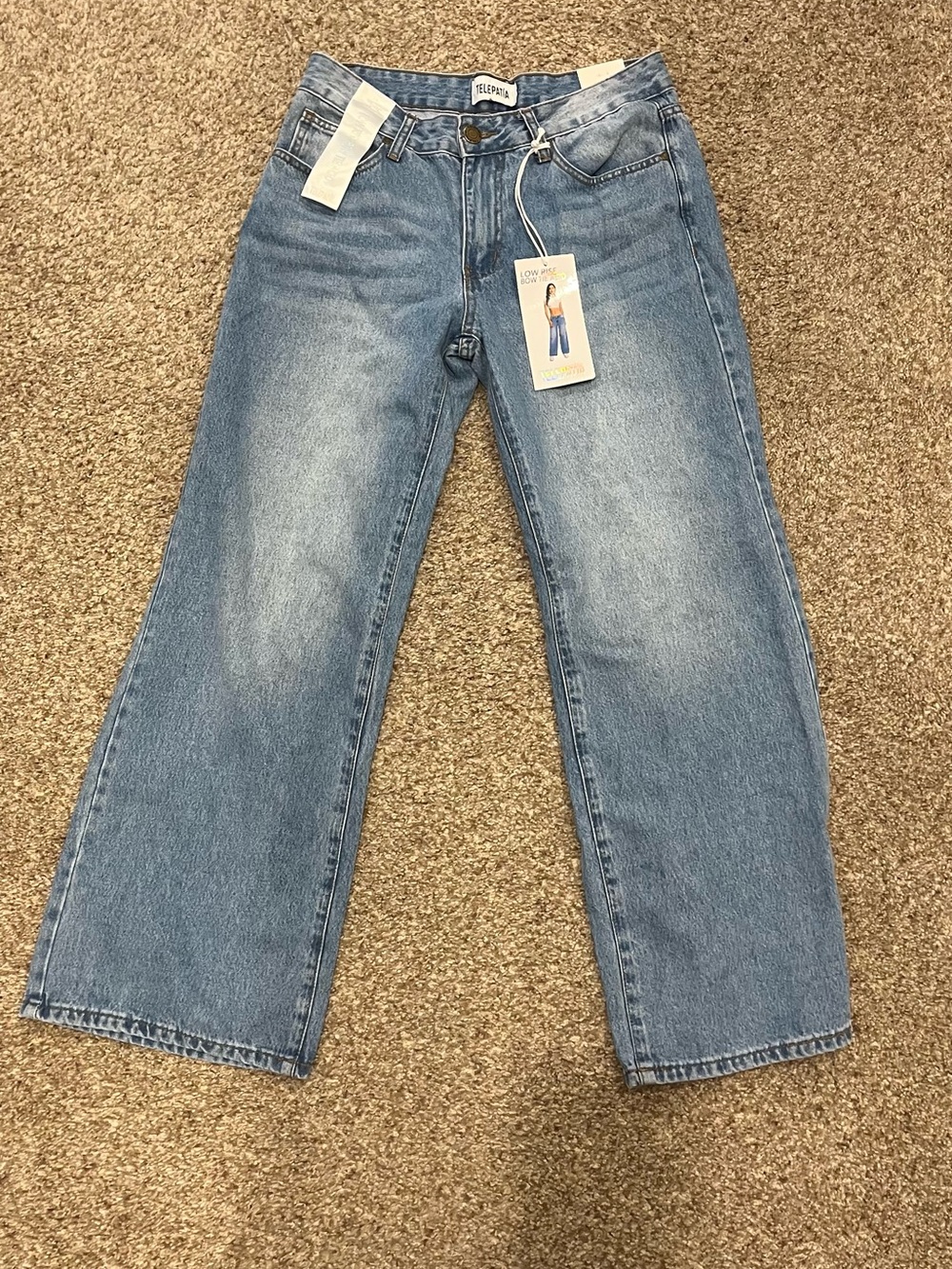 Low Rise Bow Tie Jeans